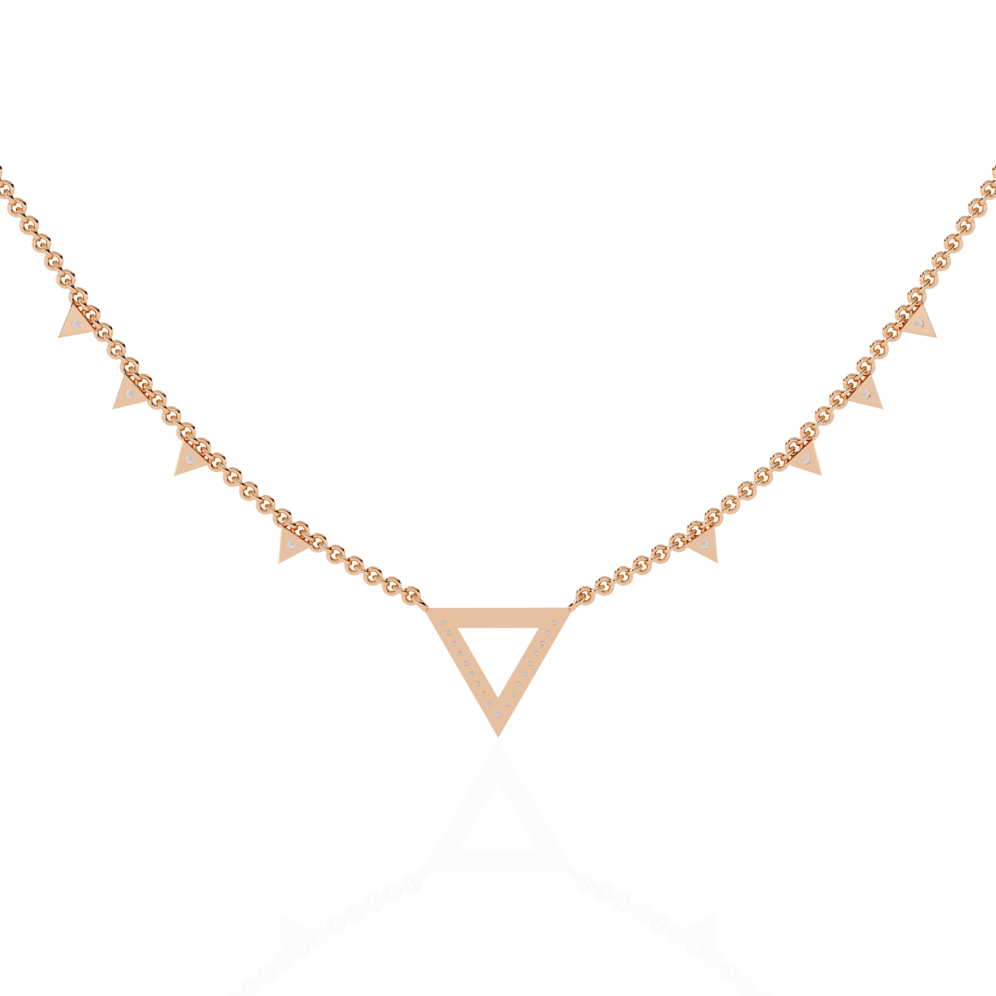 rose gold / moissanite, rose gold / lab grown