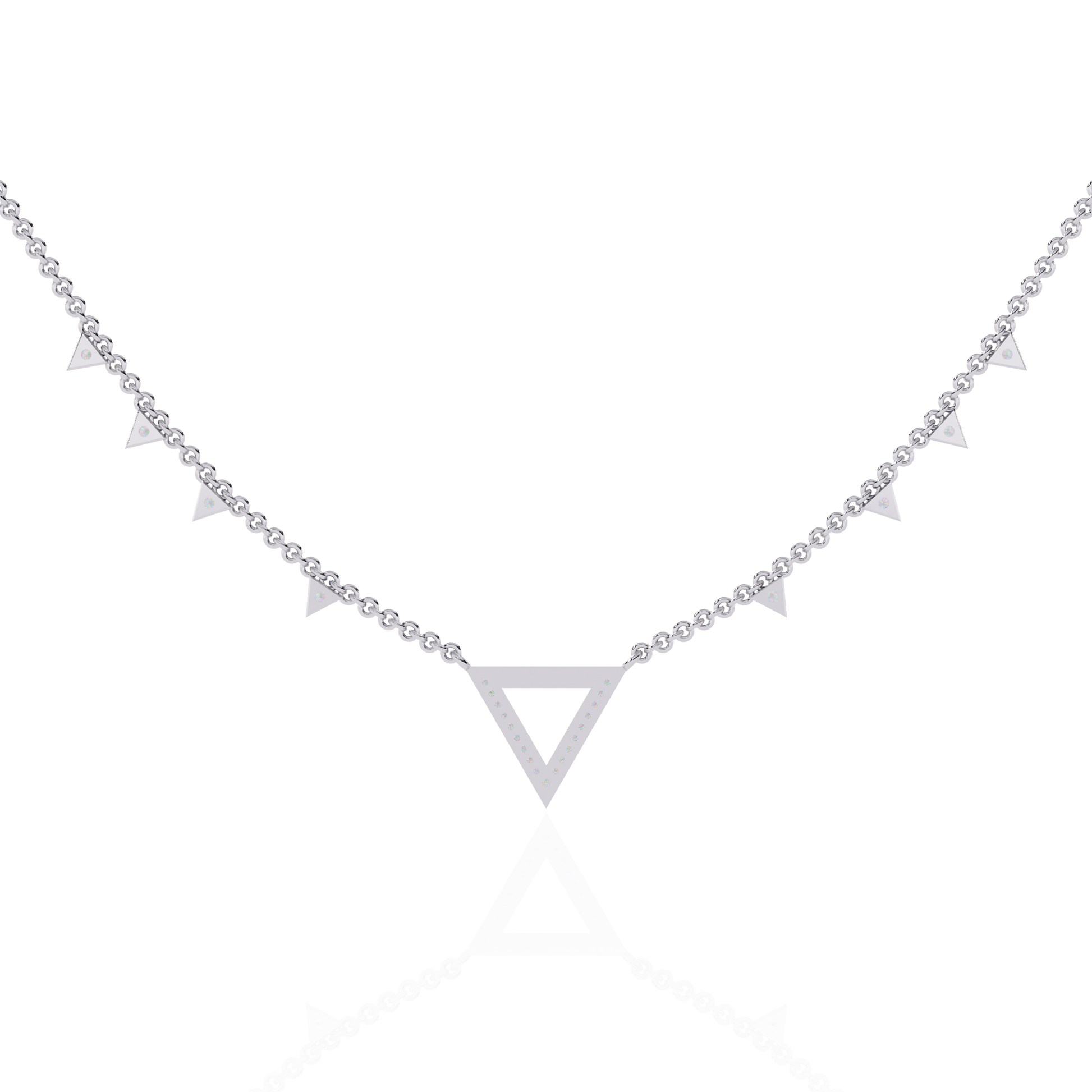 White Gold / Moissanite, White Gold / Lab Grown