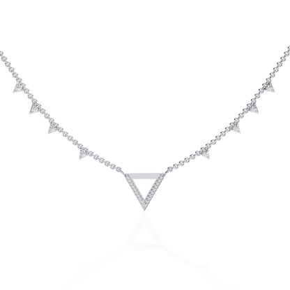 White Gold / Moissanite, White Gold / Lab Grown