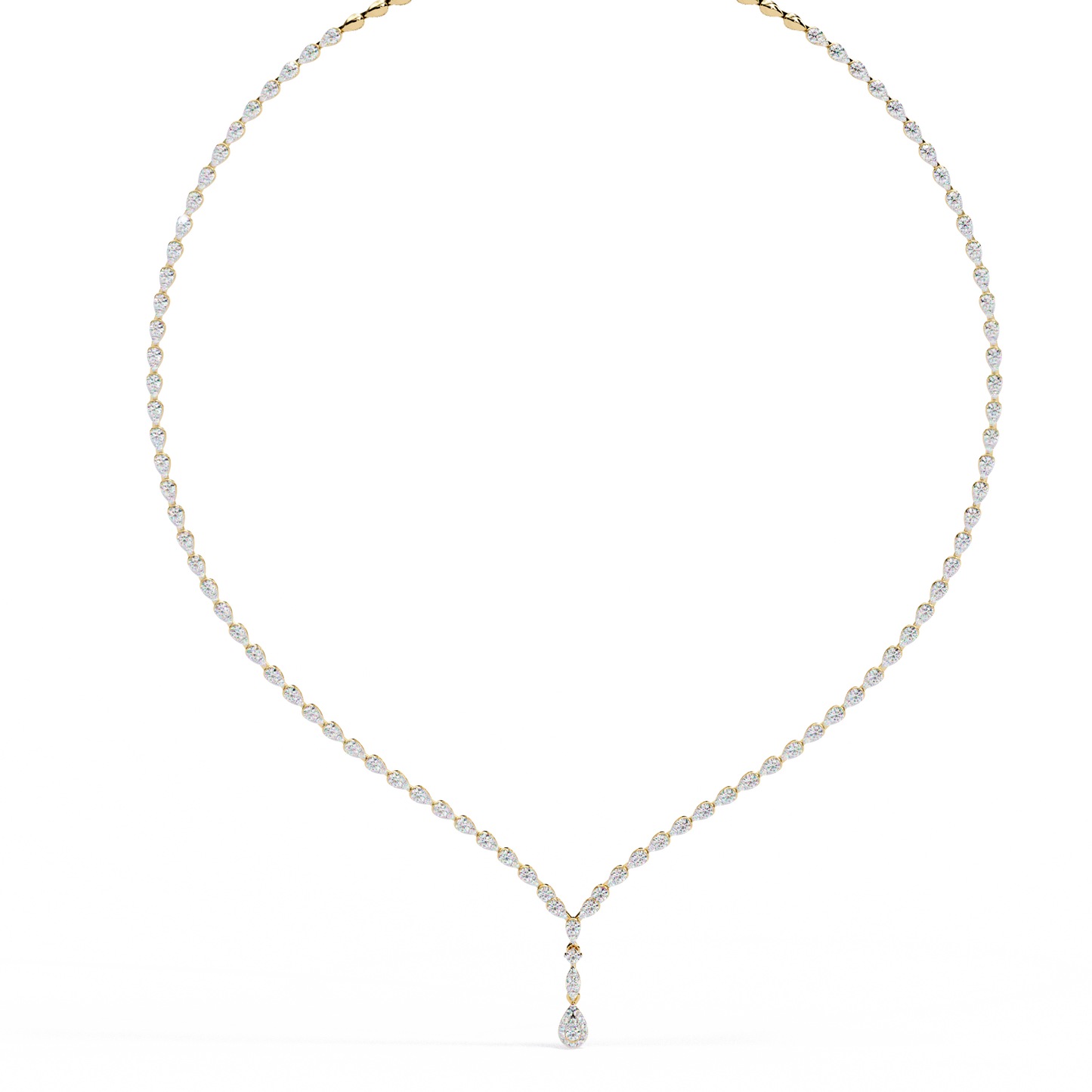 yellow gold / moissanite, yellow gold / lab grown