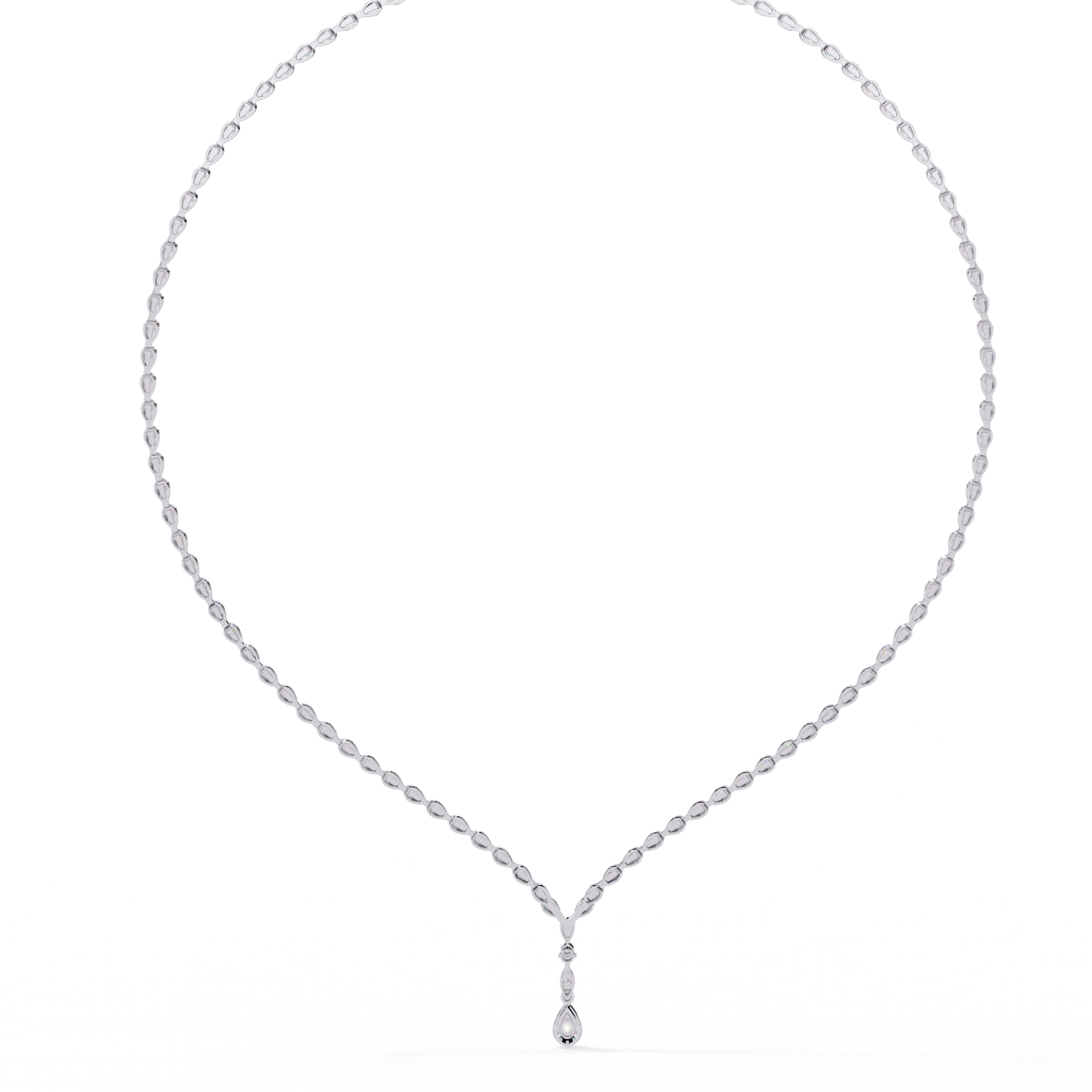 White Gold / Moissanite, White Gold / Lab Grown