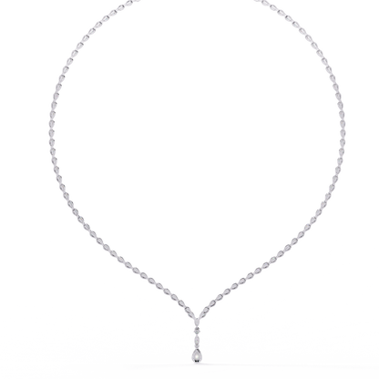 White Gold / Moissanite, White Gold / Lab Grown