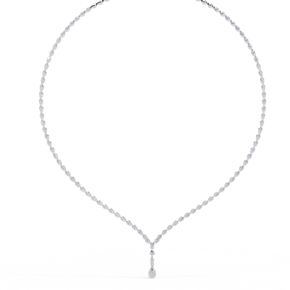 White Gold / Moissanite, White Gold / Lab Grown