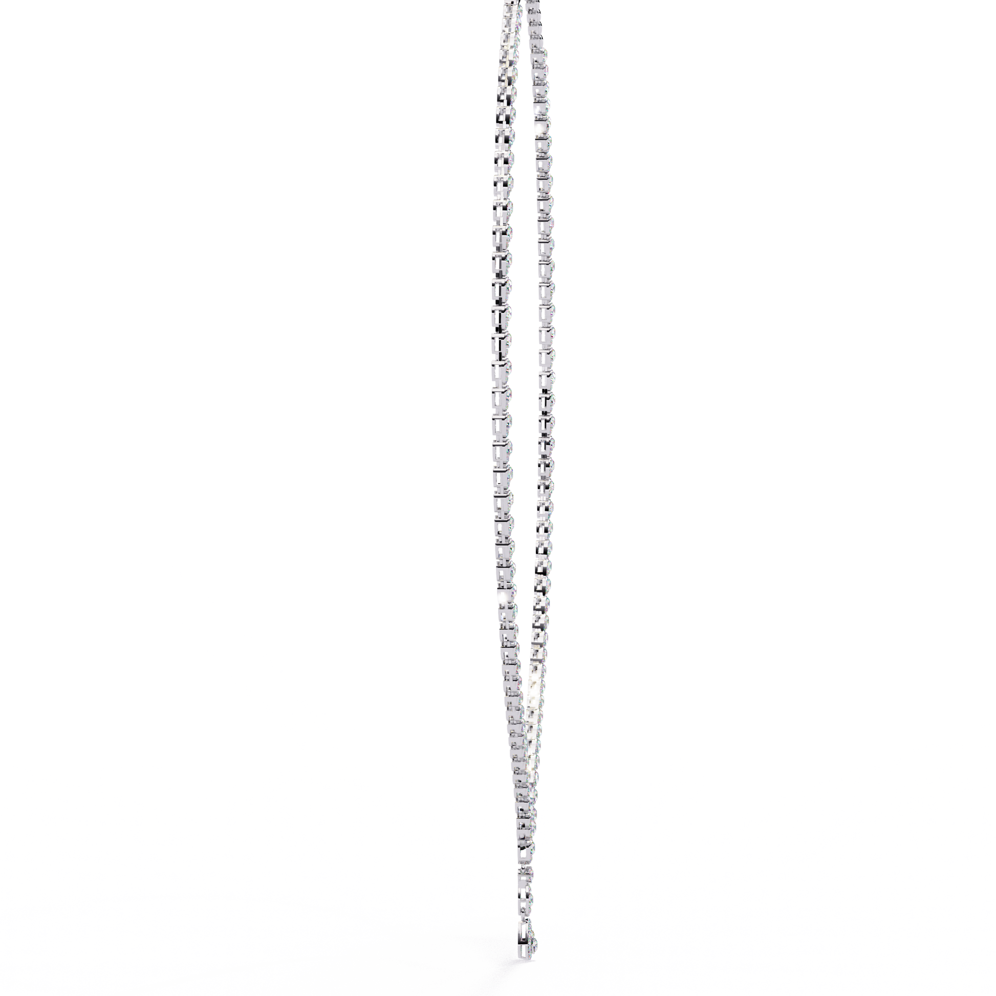 White Gold / Moissanite, White Gold / Lab Grown