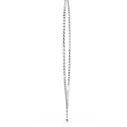 White Gold / Moissanite, White Gold / Lab Grown