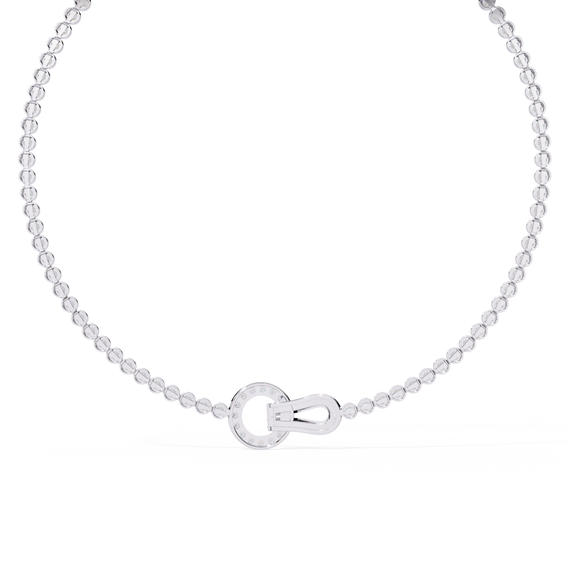 White Gold / Moissanite, White Gold / Lab Grown