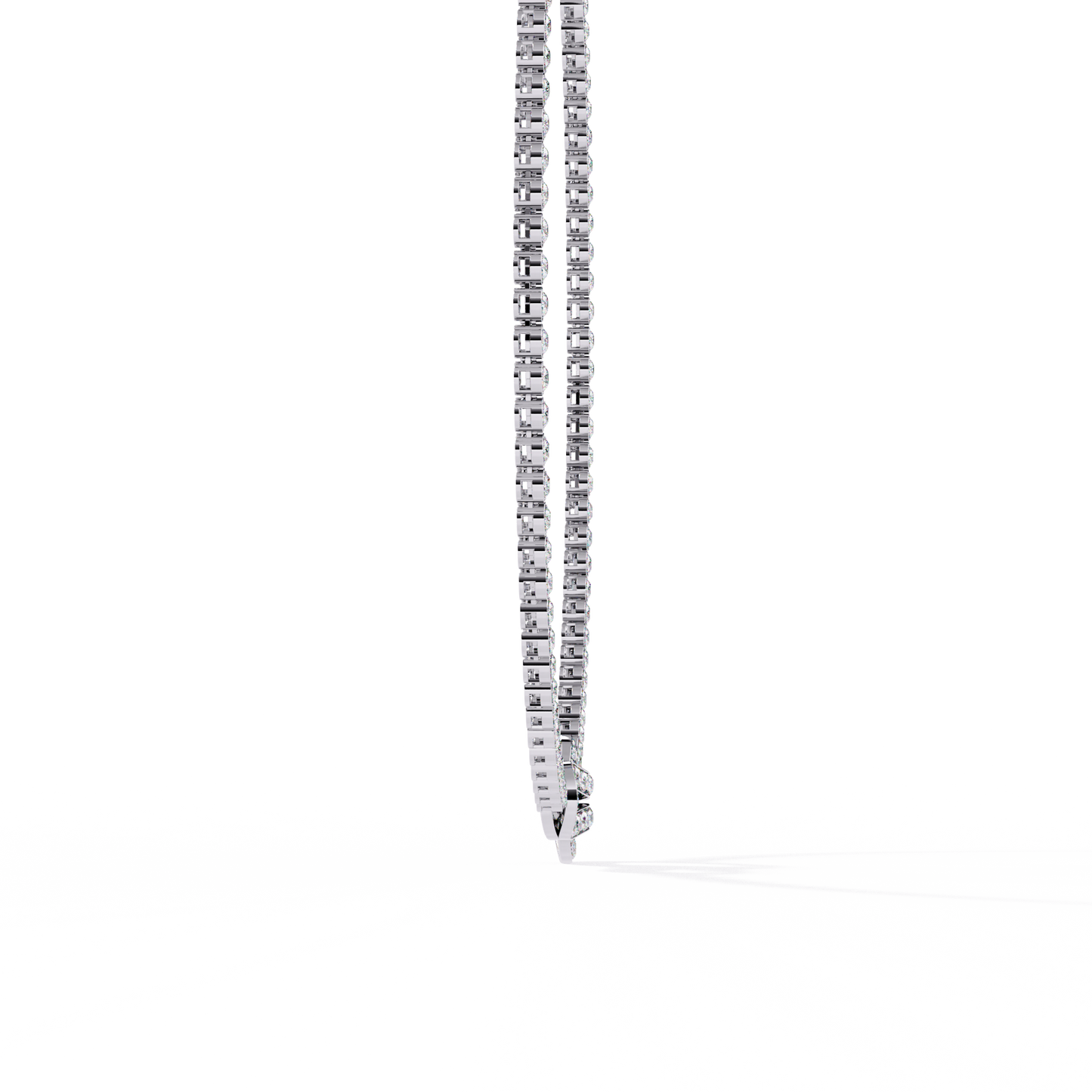 white gold / moissanite, white gold / lab grown