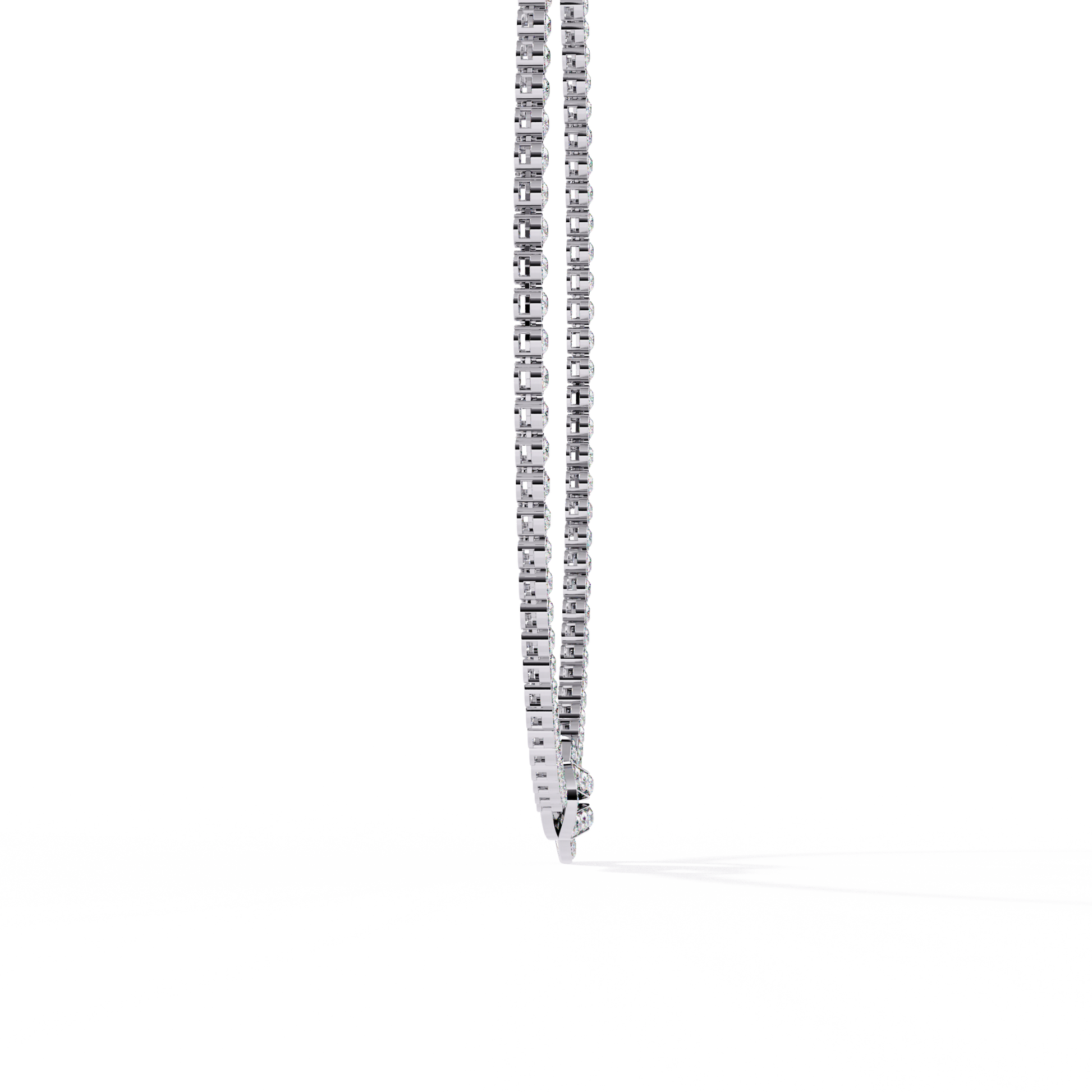 White Gold / Moissanite, White Gold / Lab Grown