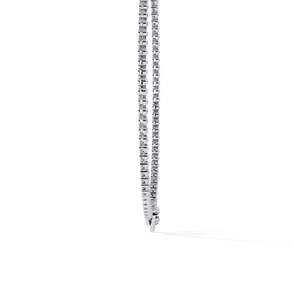 White Gold / Moissanite, White Gold / Lab Grown