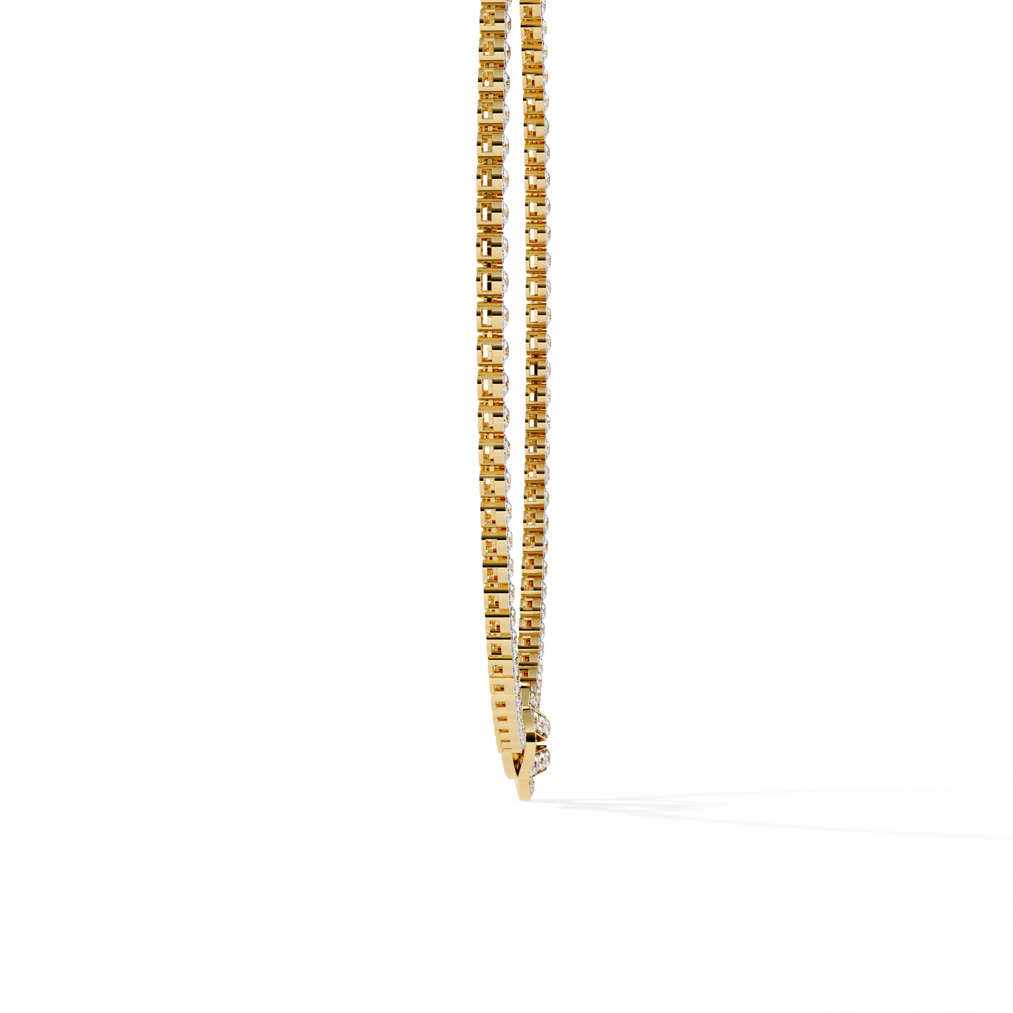 yellow gold / moissanite, yellow gold / lab grown