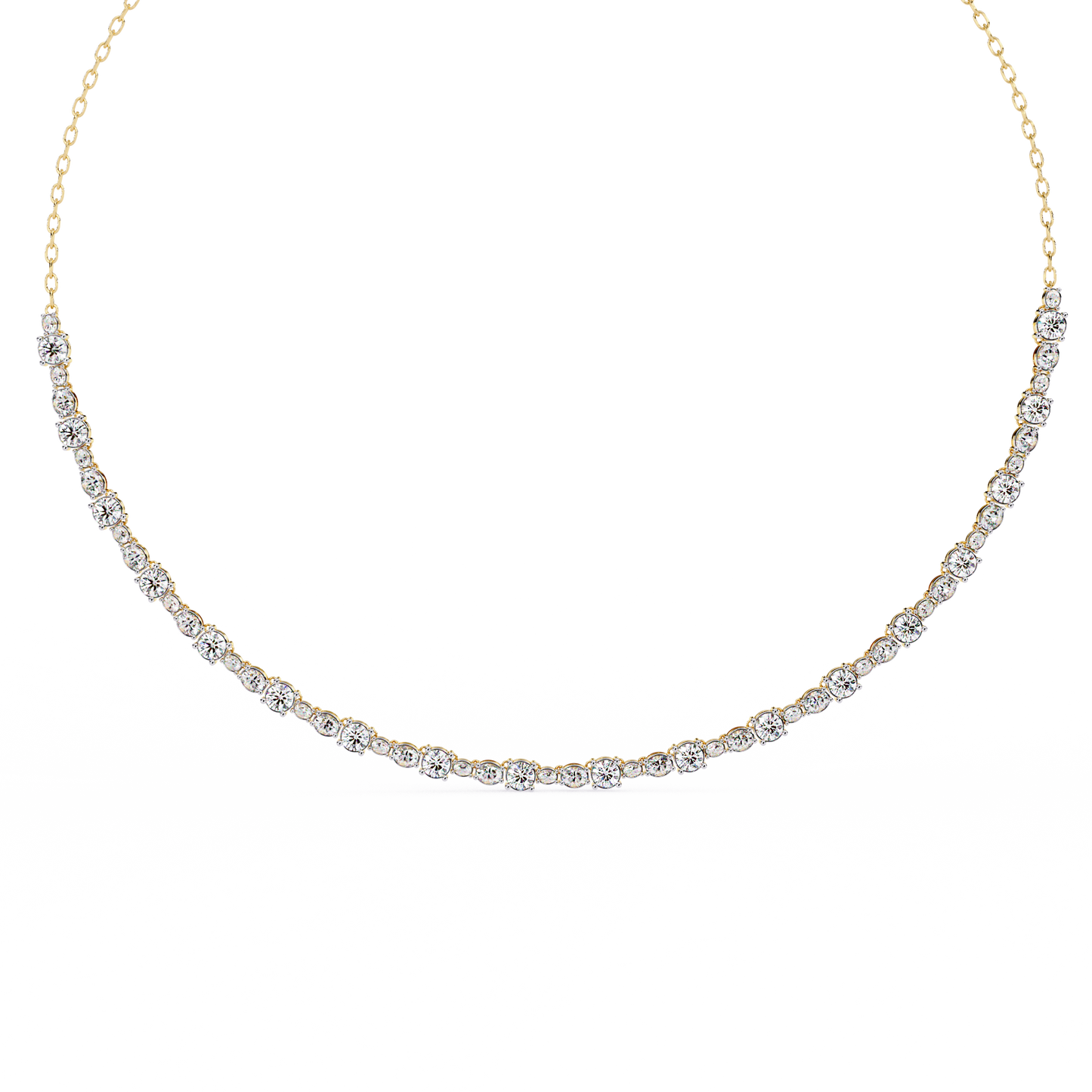 yellow gold / moissanite, yellow gold / lab grown