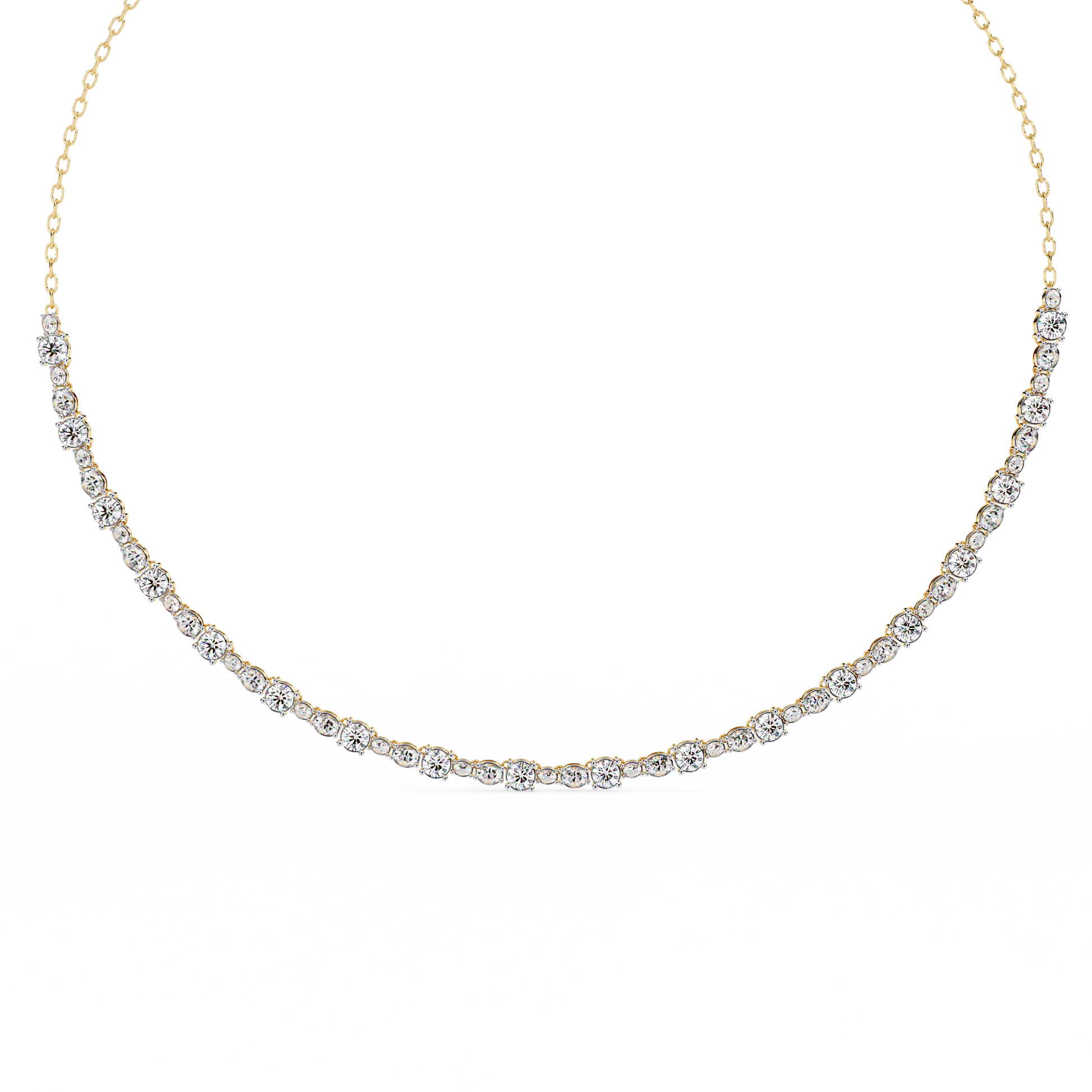 Yellow Gold / Moissanite, Yellow Gold / Lab Grown