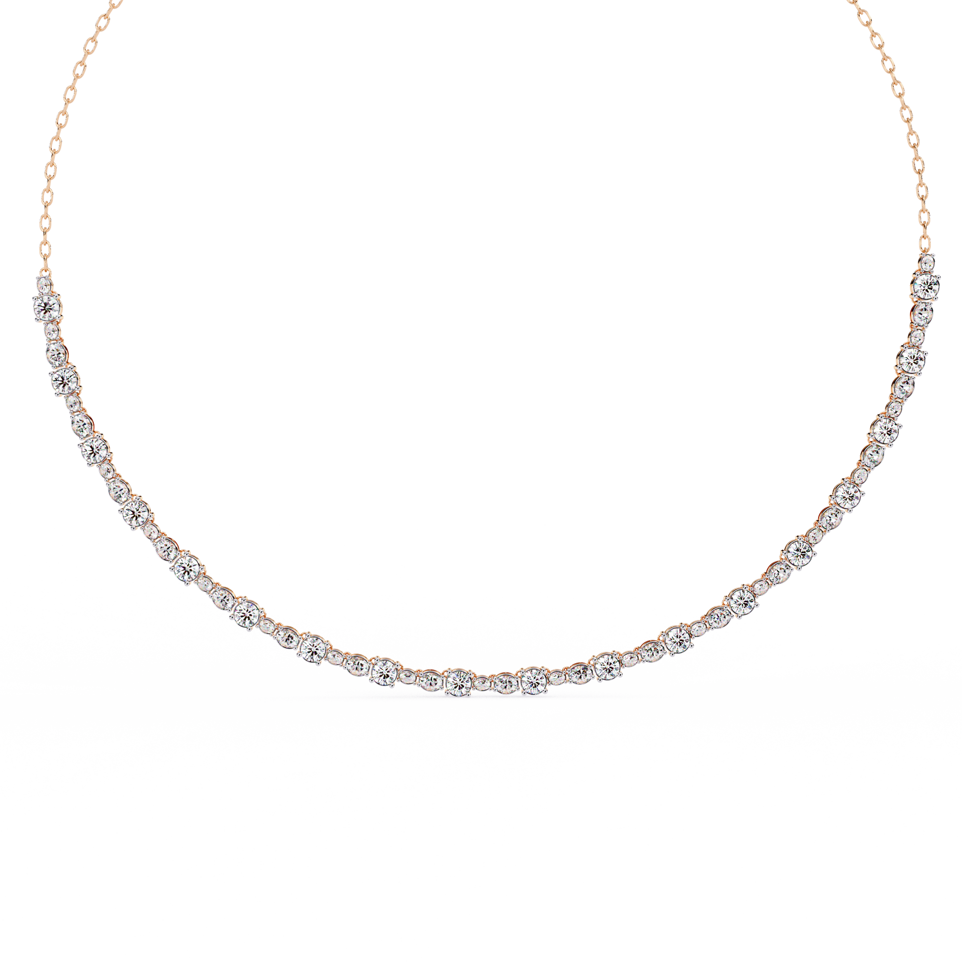 Rose Gold / Moissanite, Rose Gold / Lab Grown