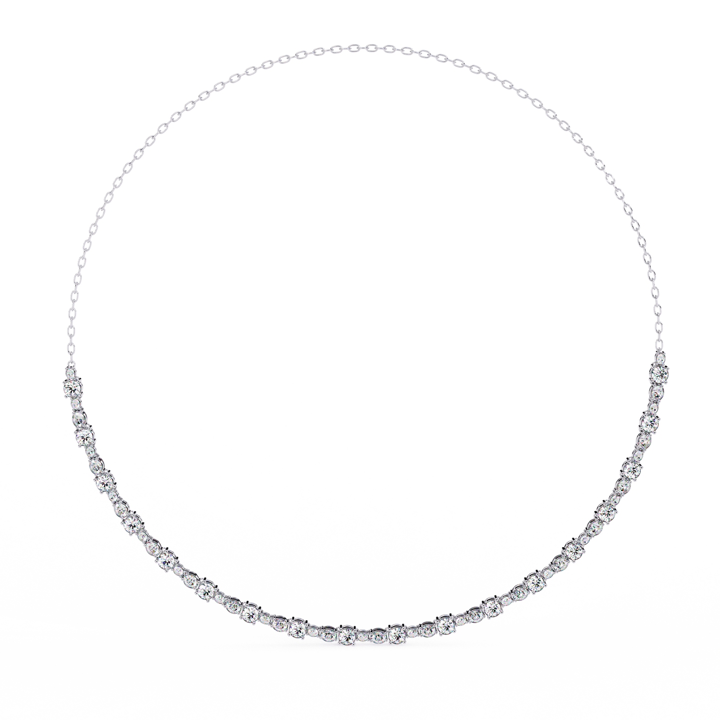 white gold / moissanite, white gold / lab grown