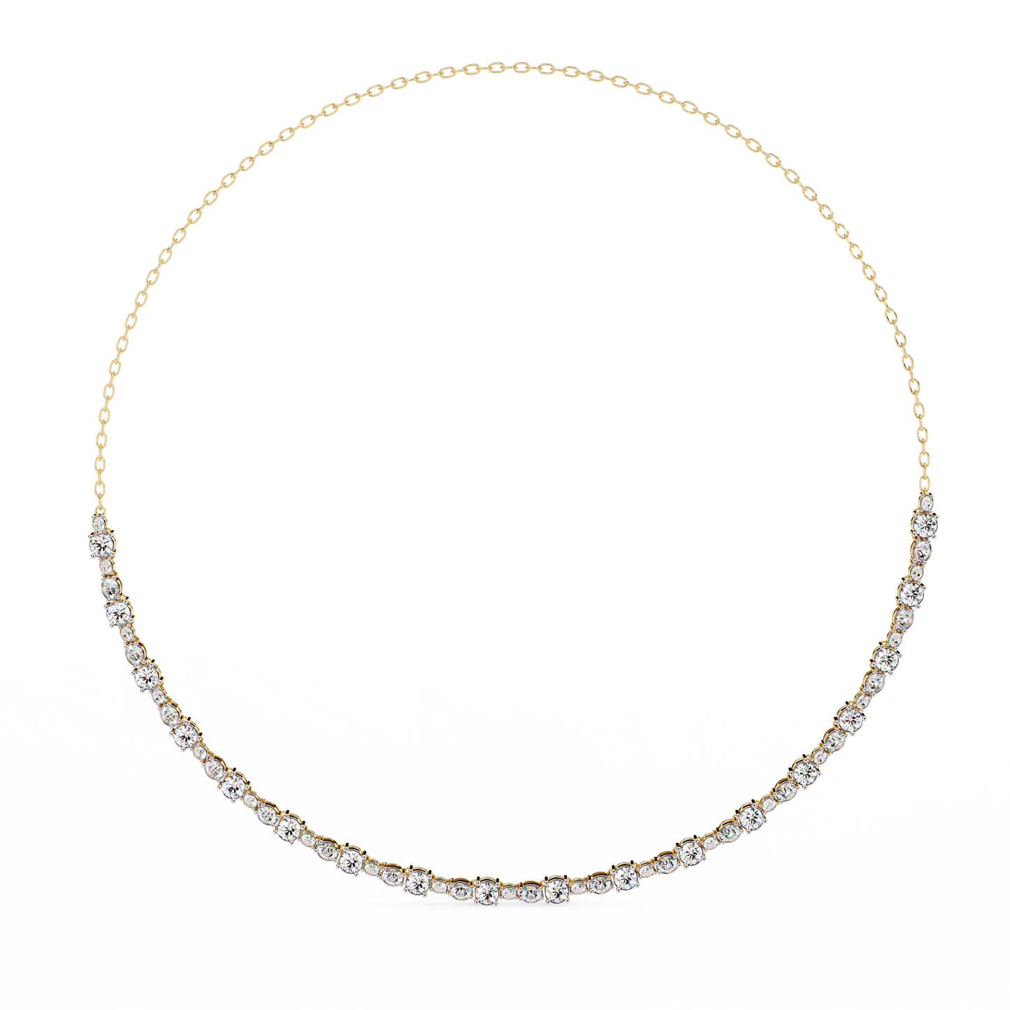 yellow gold / moissanite, yellow gold / lab grown