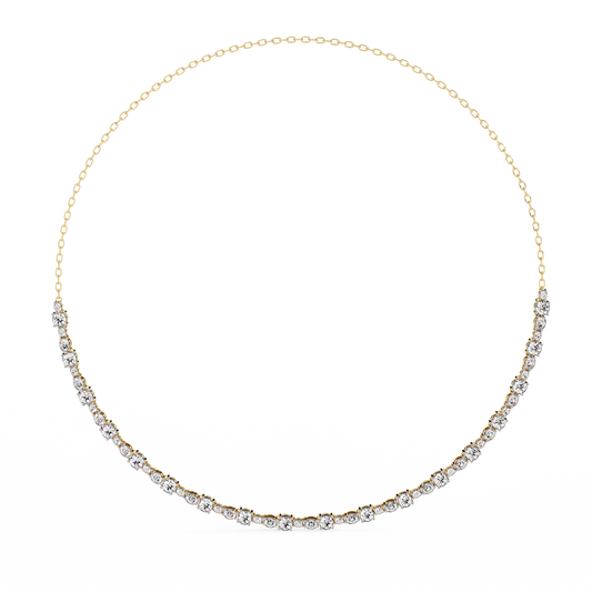 Yellow Gold / Moissanite, Yellow Gold / Lab Grown