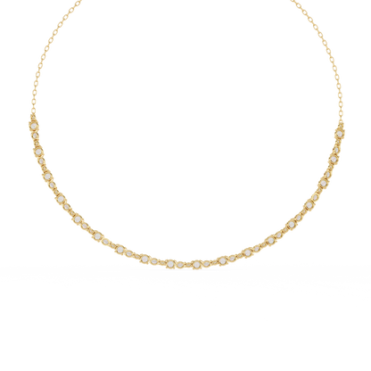 Yellow Gold / Moissanite, Yellow Gold / Lab Grown