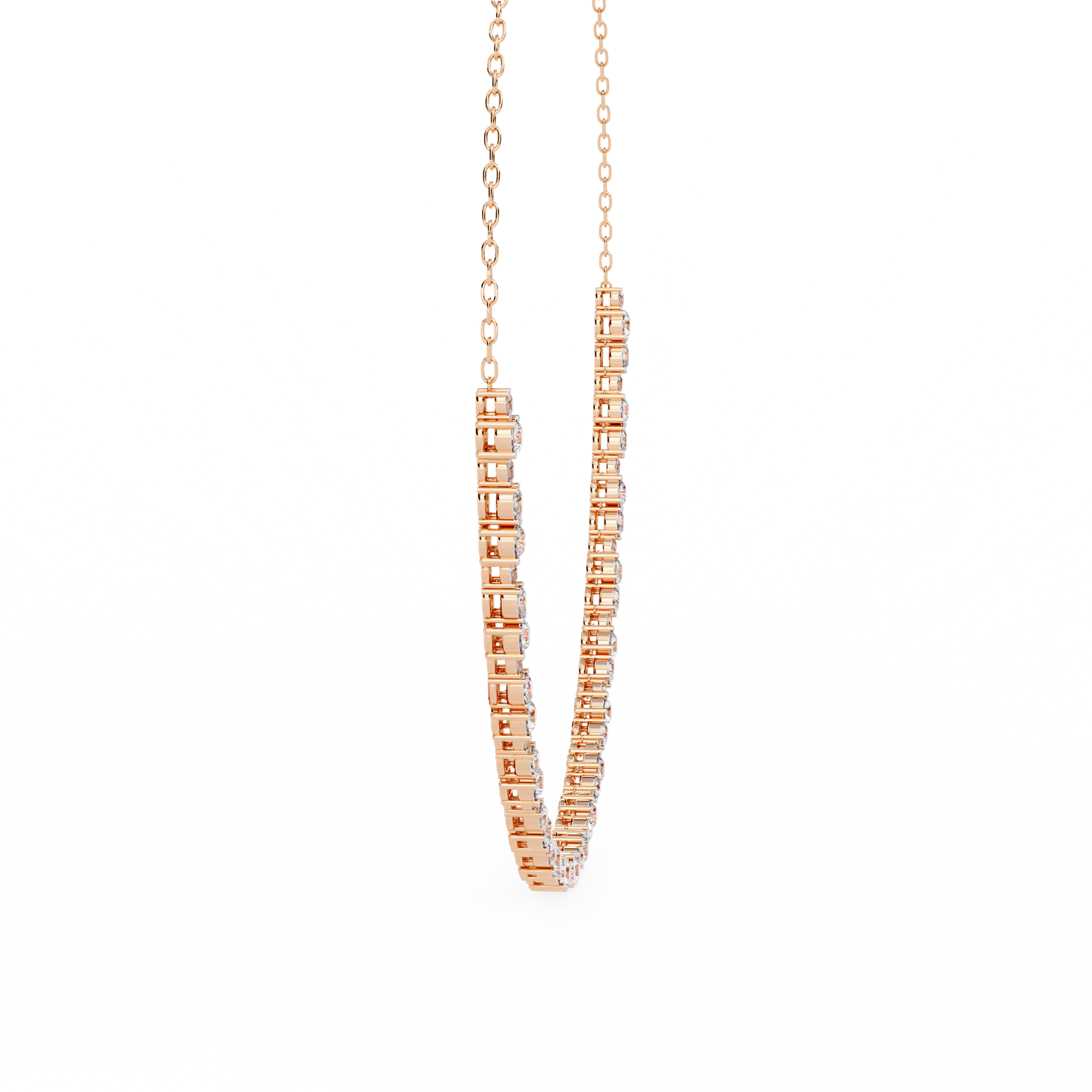 Rose Gold / Moissanite, Rose Gold / Lab Grown