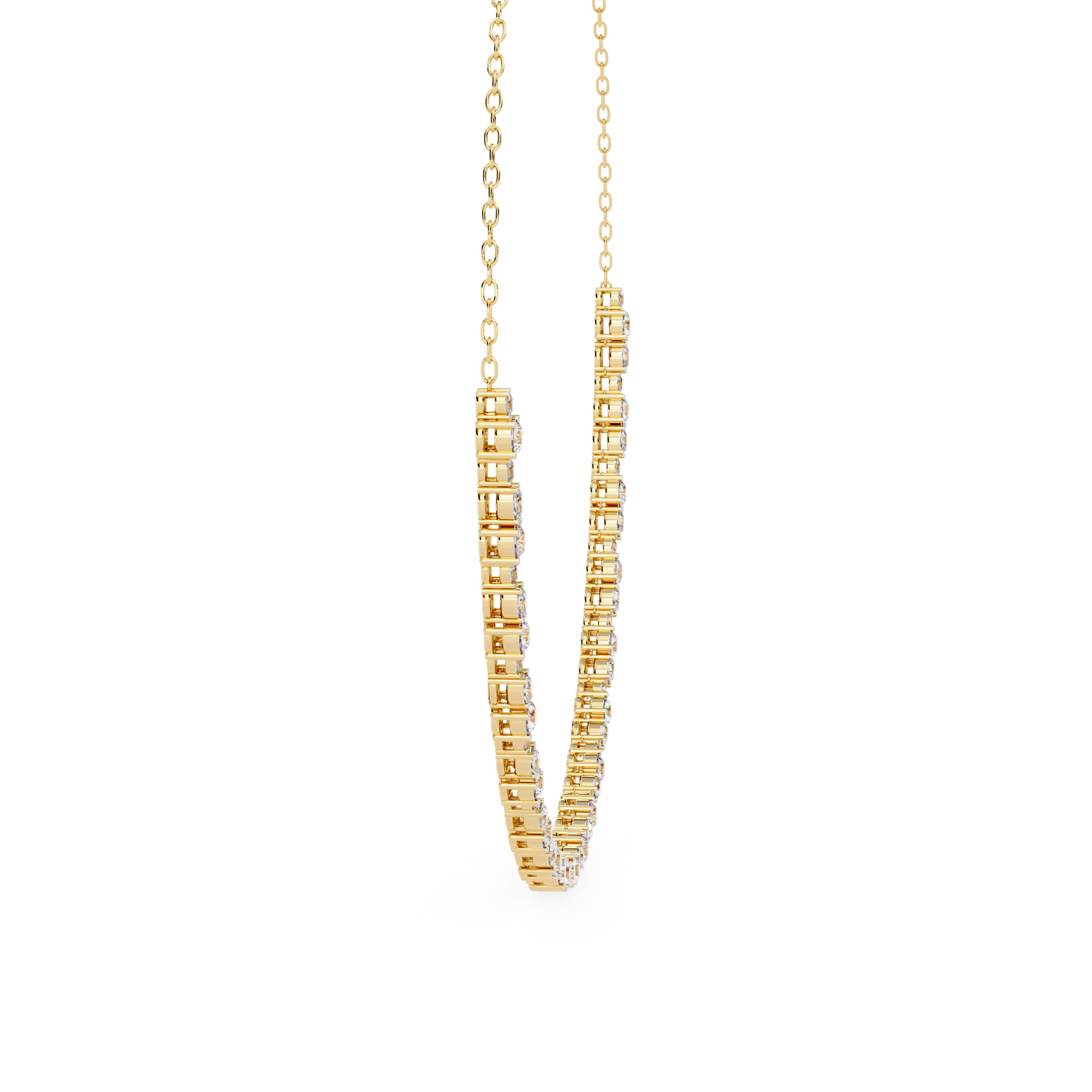 Yellow Gold / Moissanite, Yellow Gold / Lab Grown