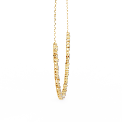 Yellow Gold / Moissanite, Yellow Gold / Lab Grown