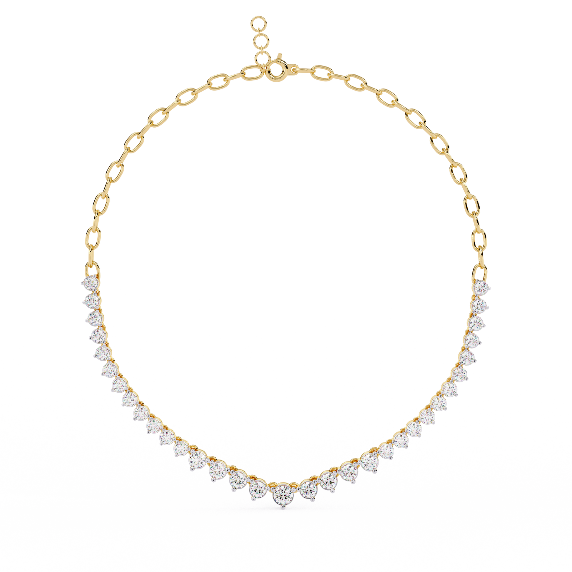 Yellow Gold / Moissanite, Yellow Gold / Lab Grown