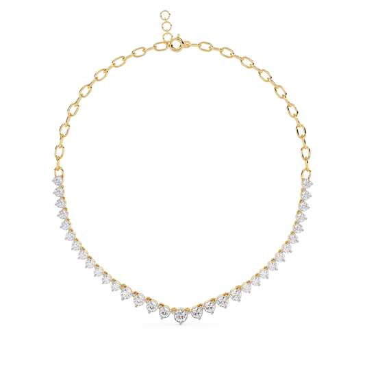 Yellow Gold / Moissanite, Yellow Gold / Lab Grown