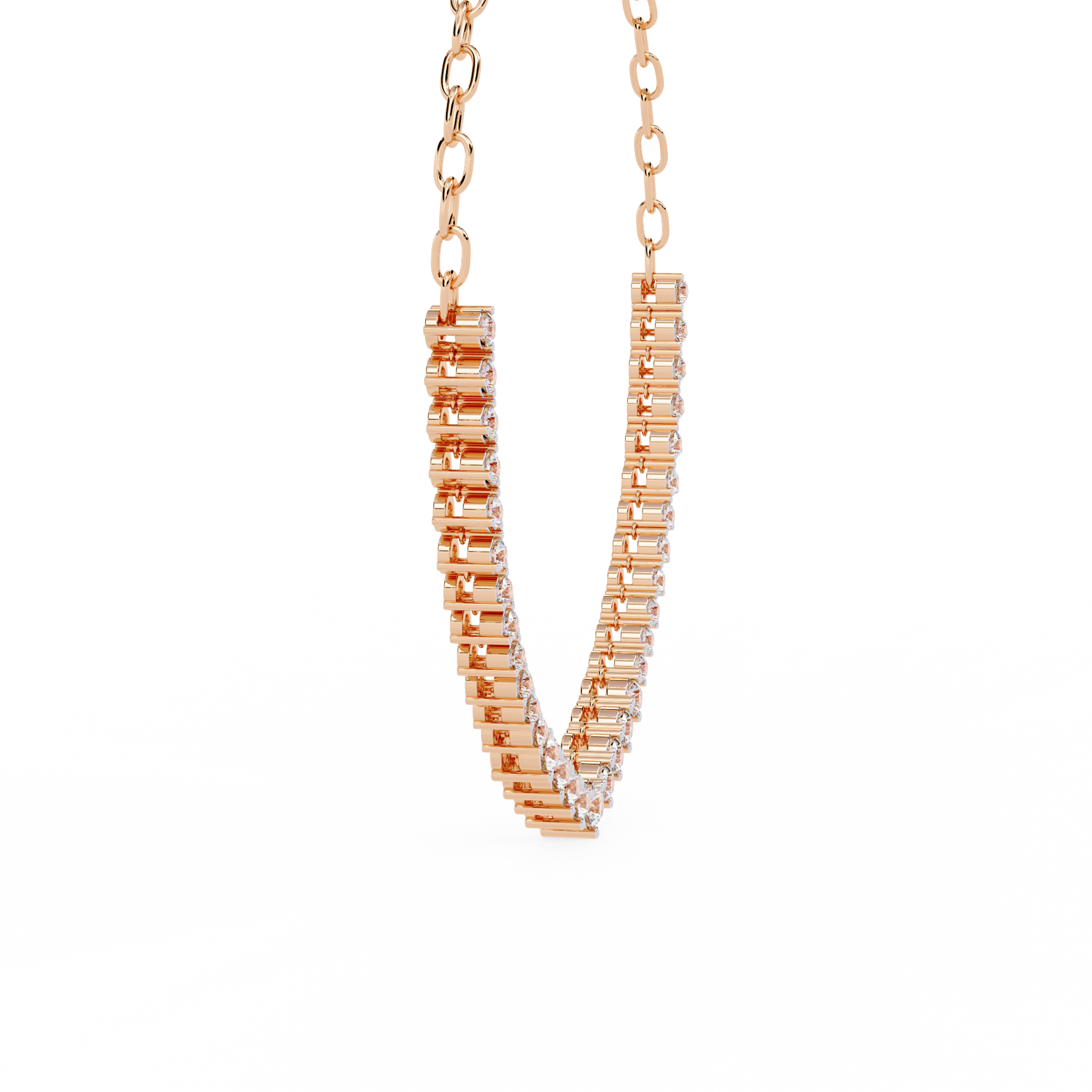 Rose Gold / Moissanite, Rose Gold / Lab Grown