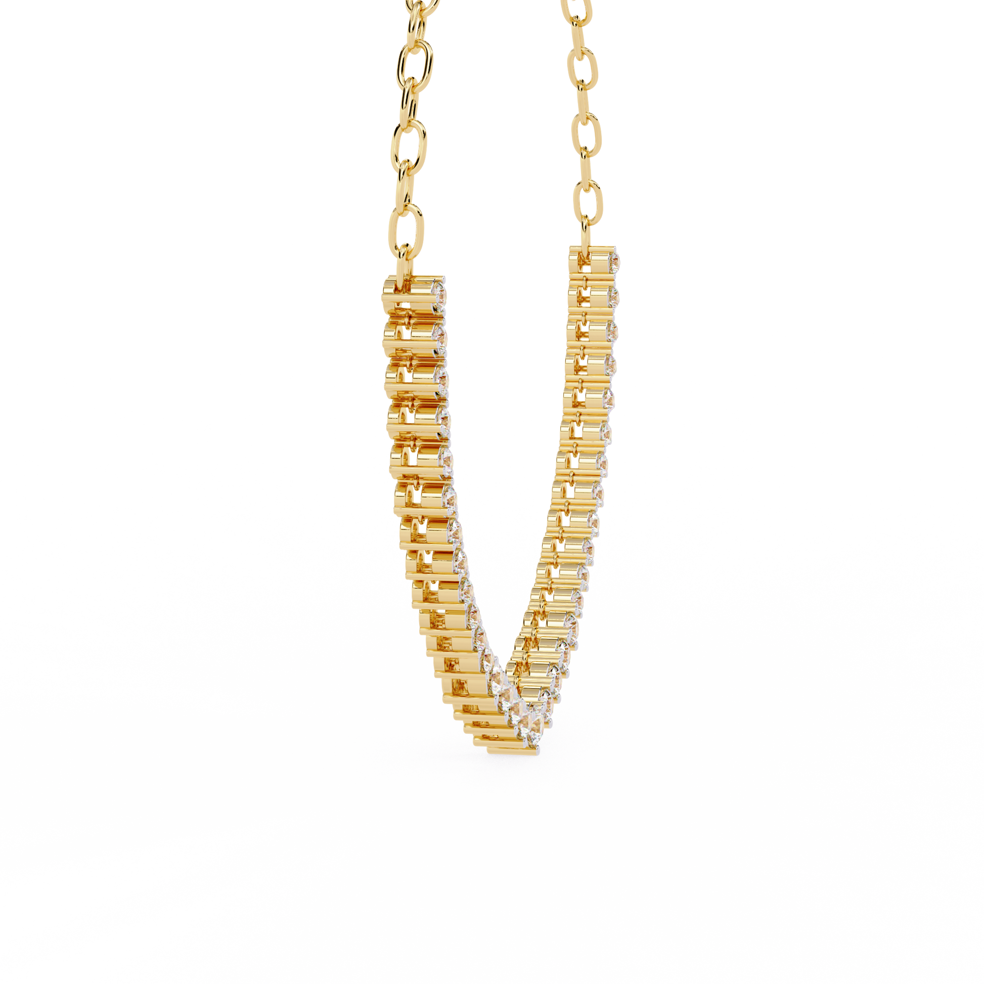 Yellow Gold / Moissanite, Yellow Gold / Lab Grown