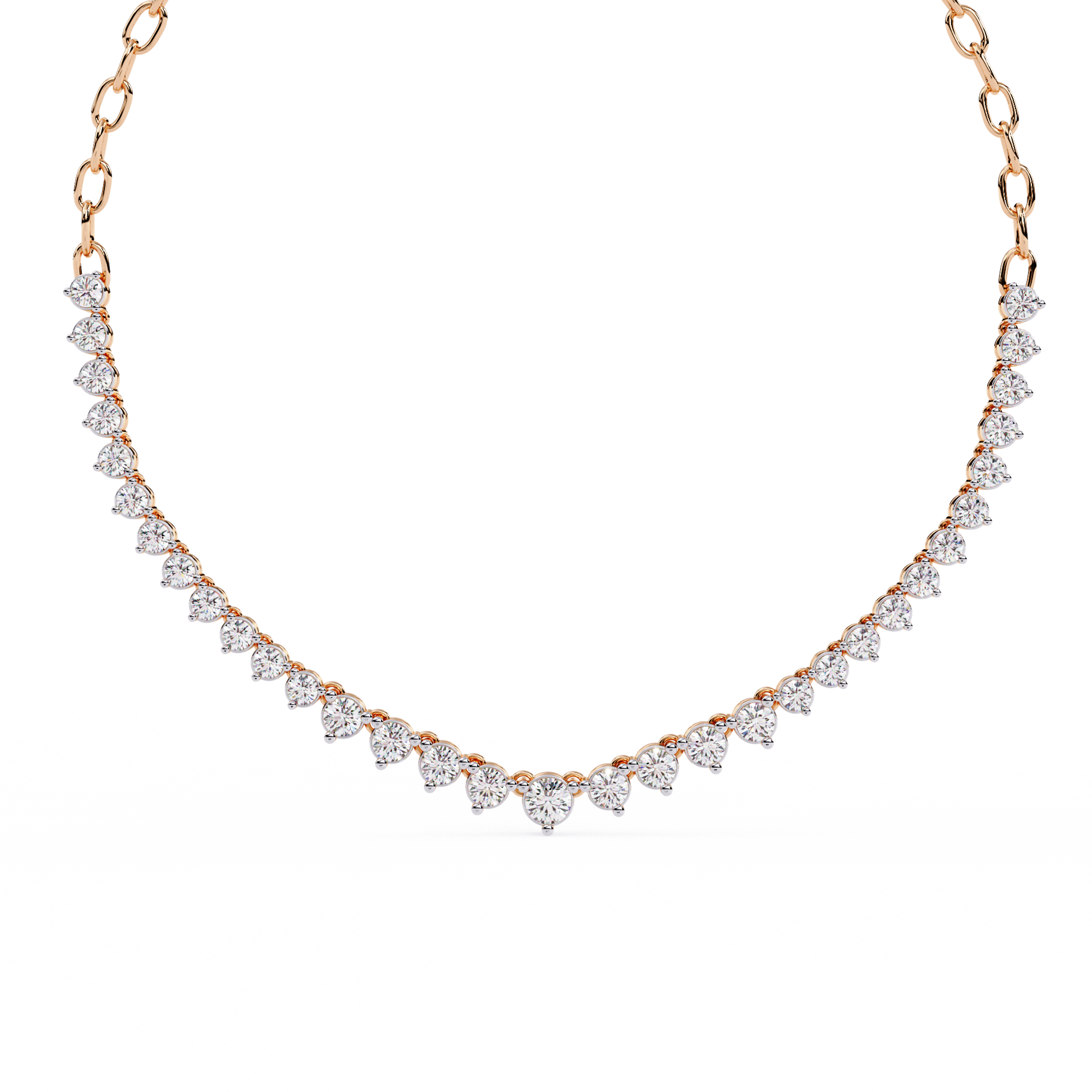 Rose Gold / Moissanite, Rose Gold / Lab Grown