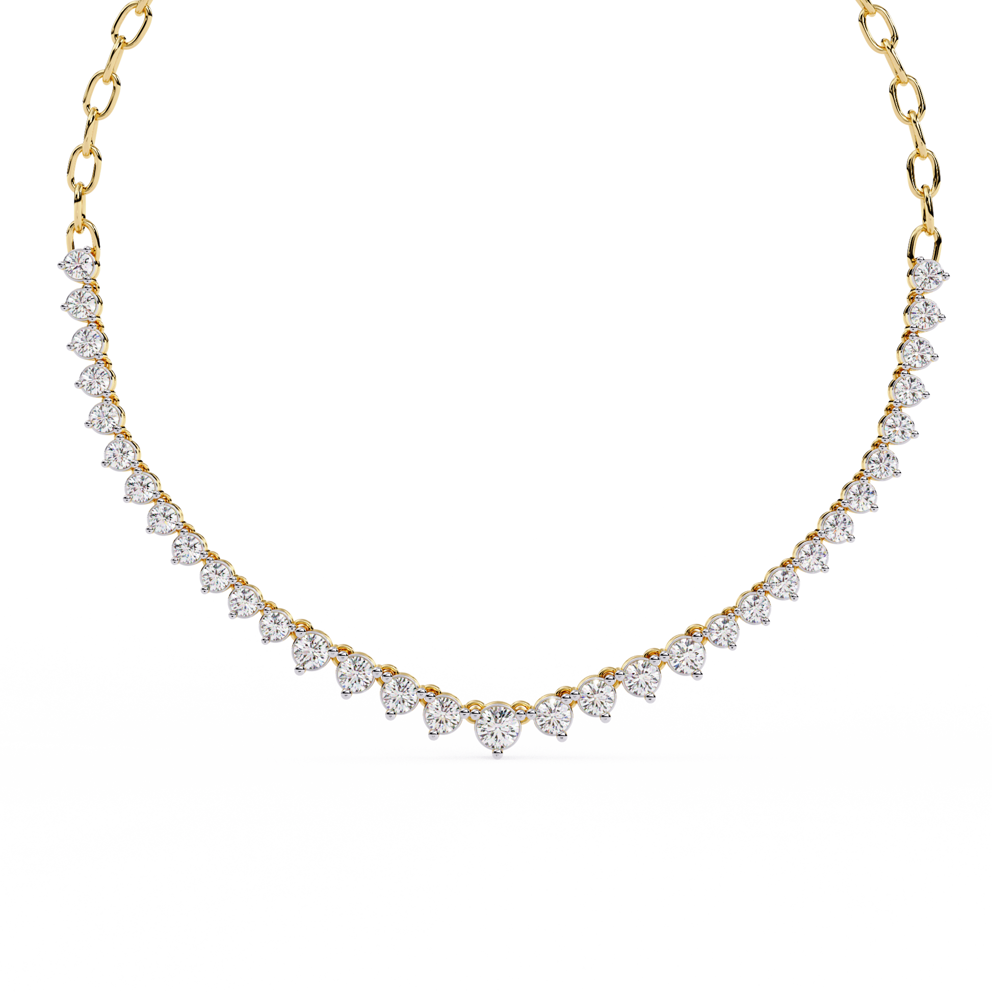 Yellow Gold / Moissanite, Yellow Gold / Lab Grown