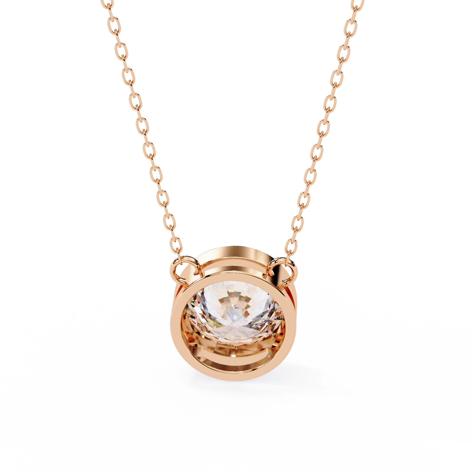 Rose Gold / Moissanite, Rose Gold / Lab Grown