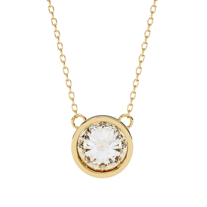 Yellow Gold / Moissanite, Yellow Gold / Lab Grown