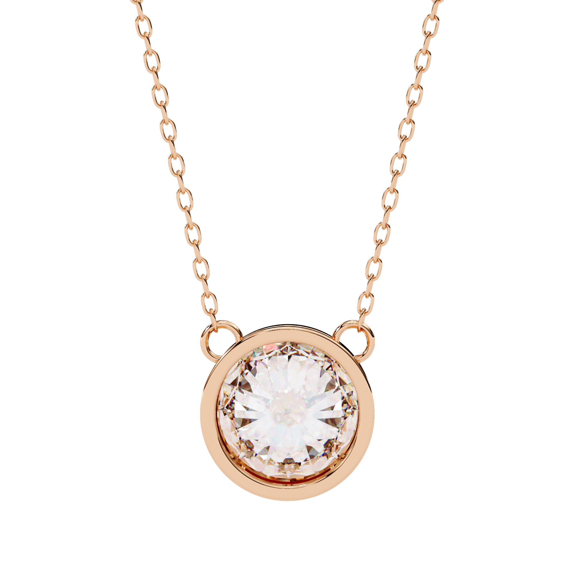 Rose Gold / Moissanite, Rose Gold / Lab Grown