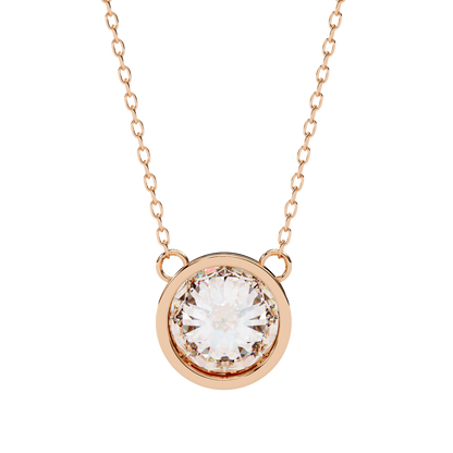 Rose Gold / Moissanite, Rose Gold / Lab Grown