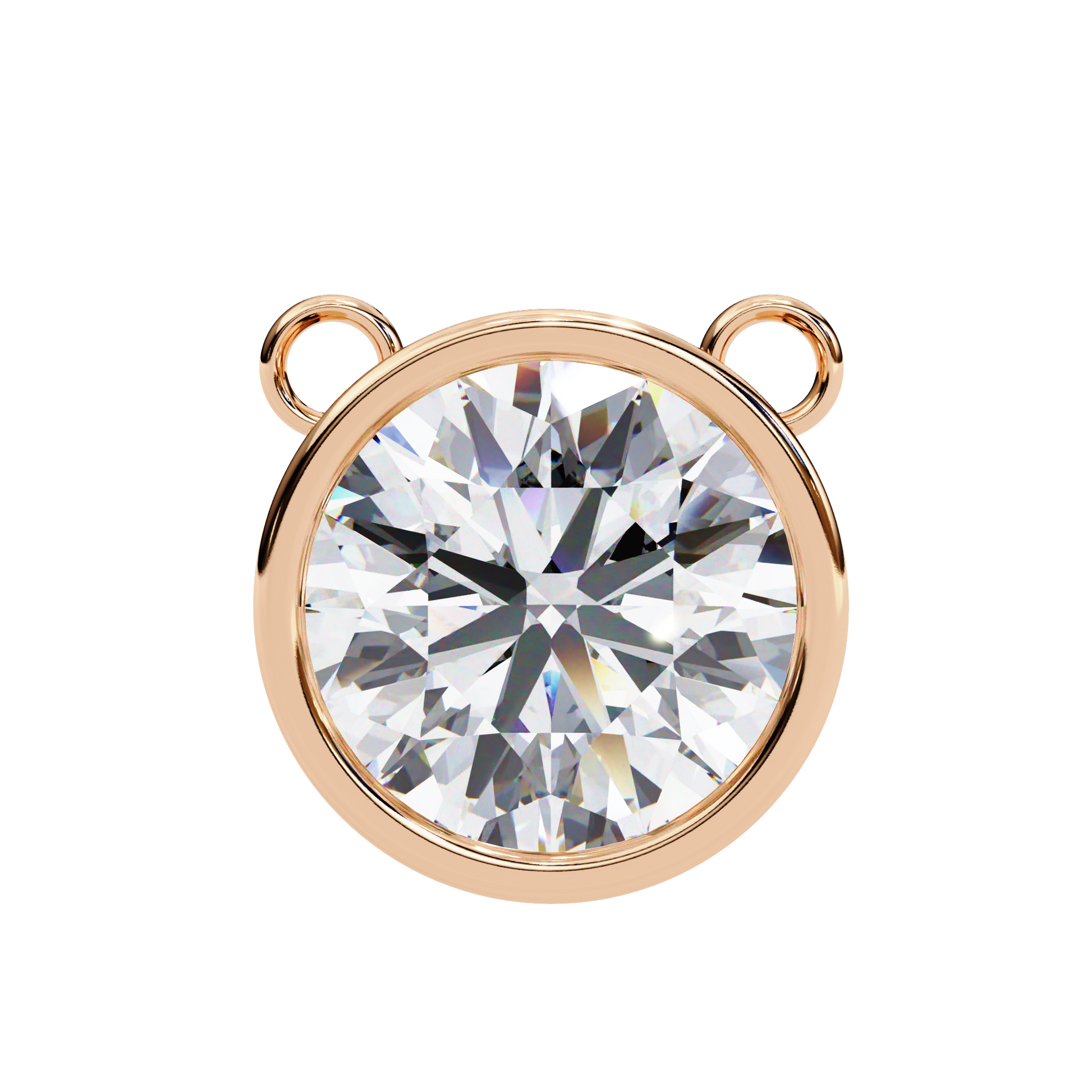 Rose Gold / Moissanite, Rose Gold / Lab Grown