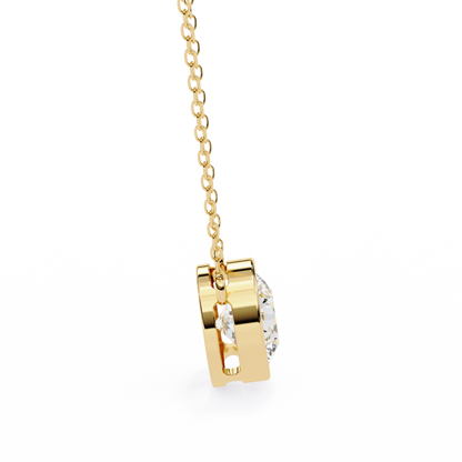 Yellow Gold / Moissanite, Yellow Gold / Lab Grown