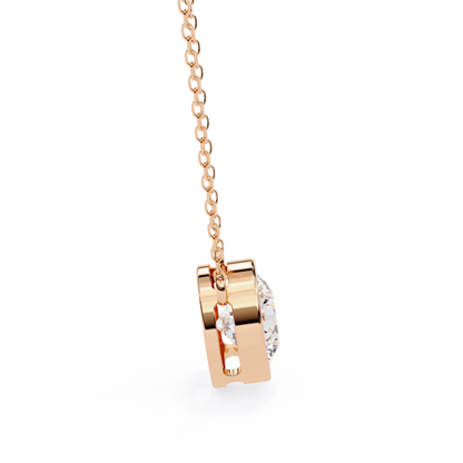 Rose Gold / Moissanite, Rose Gold / Lab Grown