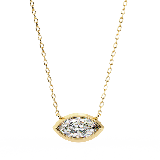 Yellow Gold / Moissanite, Yellow Gold / Lab Grown