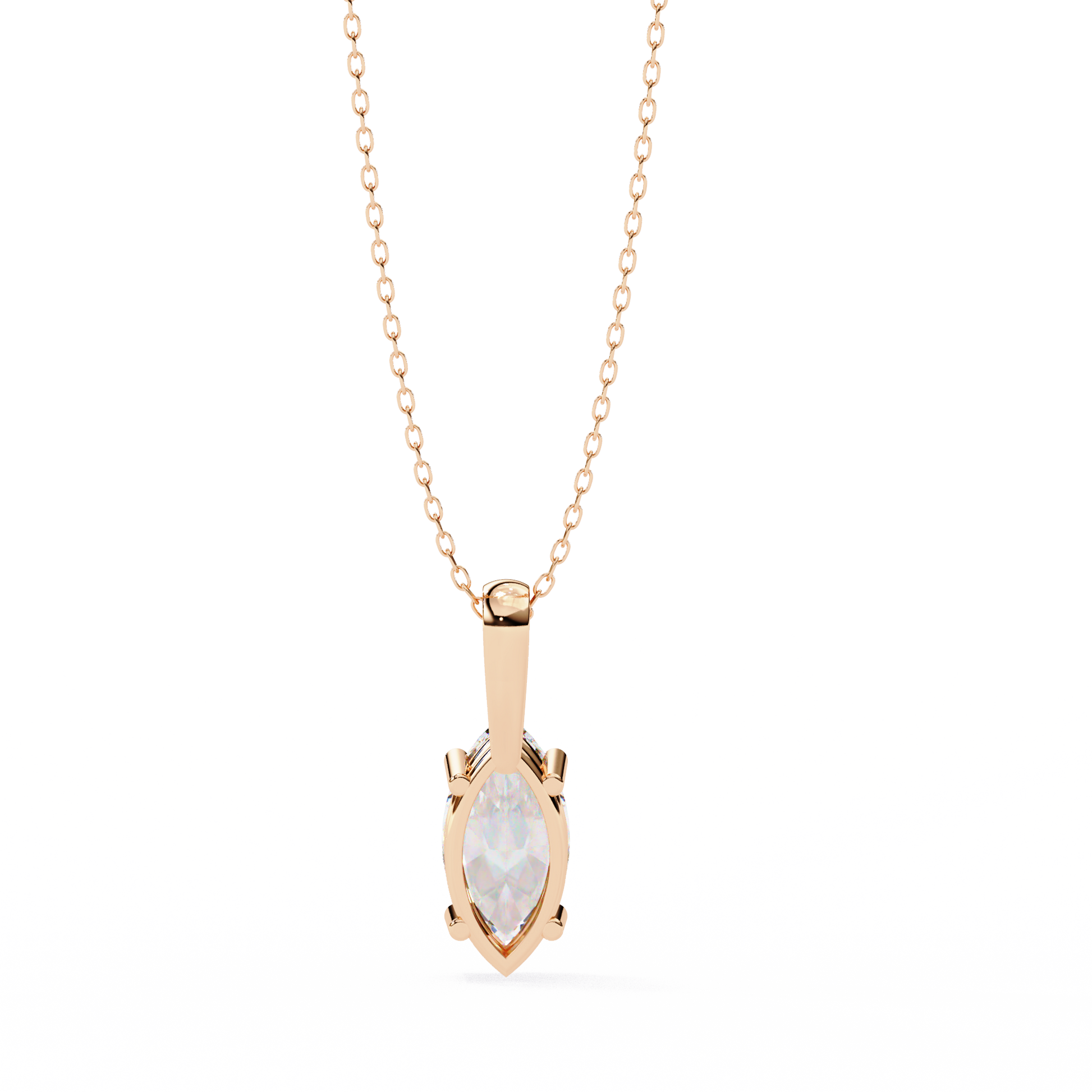 Rose Gold / Moissanite, Rose Gold / Lab Grown