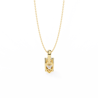 Yellow Gold / Moissanite, Yellow Gold / Lab Grown