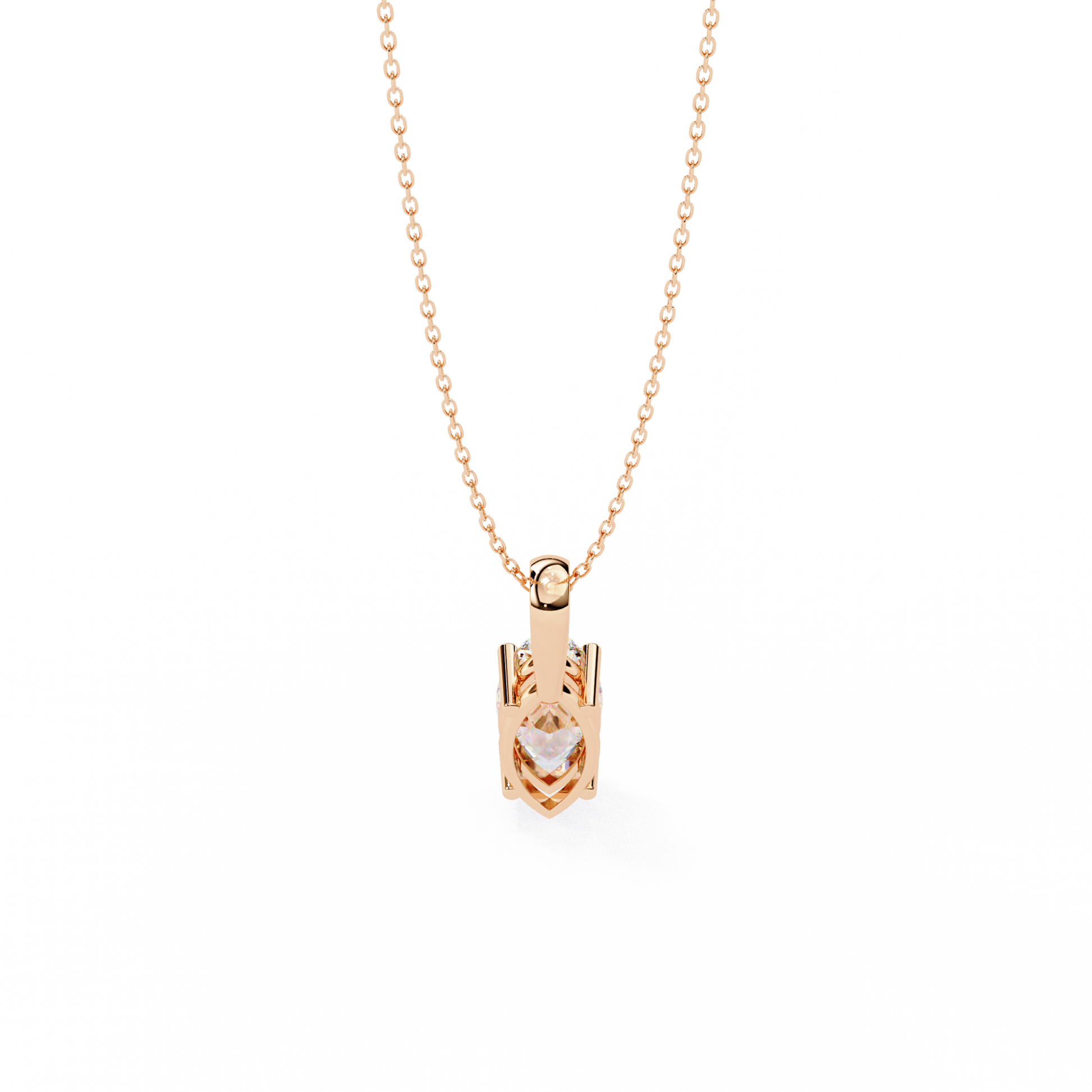 Rose Gold / Moissanite, Rose Gold / Lab Grown