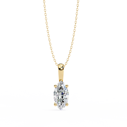 Yellow Gold / Moissanite, Yellow Gold / Lab Grown