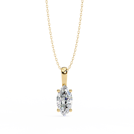 Yellow Gold / Moissanite, Yellow Gold / Lab Grown