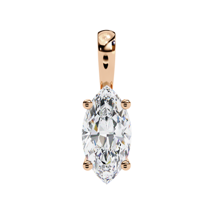 Rose Gold / Moissanite, Rose Gold / Lab Grown