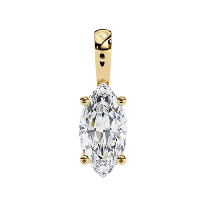 Yellow Gold / Moissanite, Yellow Gold / Lab Grown