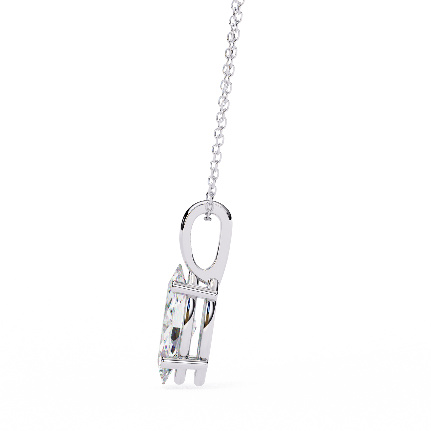 white gold / moissanite, white gold / lab grown