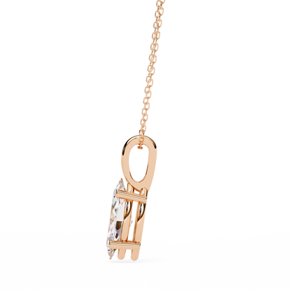 Rose Gold / Moissanite, Rose Gold / Lab Grown