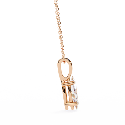 Rose Gold / Moissanite, Rose Gold / Lab Grown