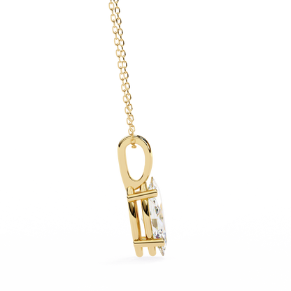 Yellow Gold / Moissanite, Yellow Gold / Lab Grown