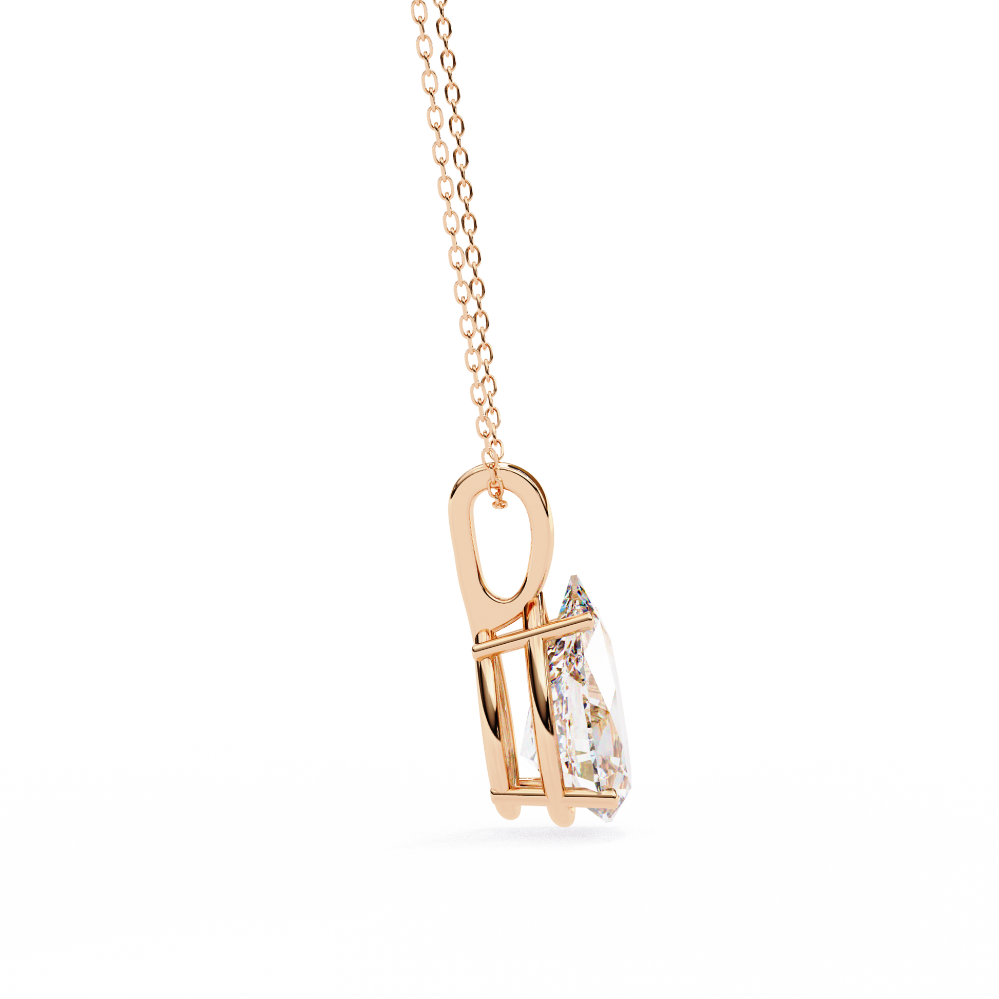 Rose Gold / Moissanite, Rose Gold / Lab Grown